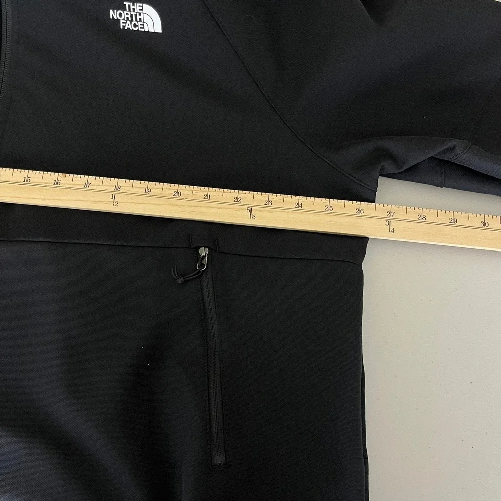 The North‎ Face WindWall Softshell Hoodie Jacket Mens XXL Black Full Zip Hooded